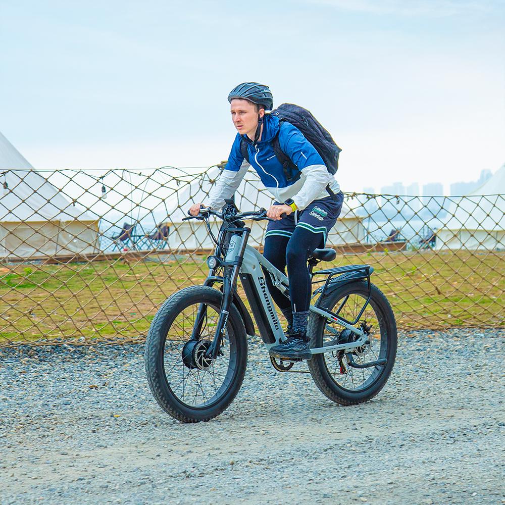 "SHENGMILO S600 E-Bike | 40° Climb | 45km/h | 90km Range | Hydraulic Brakes | 26" Fat Tires | IP45 Waterproof"