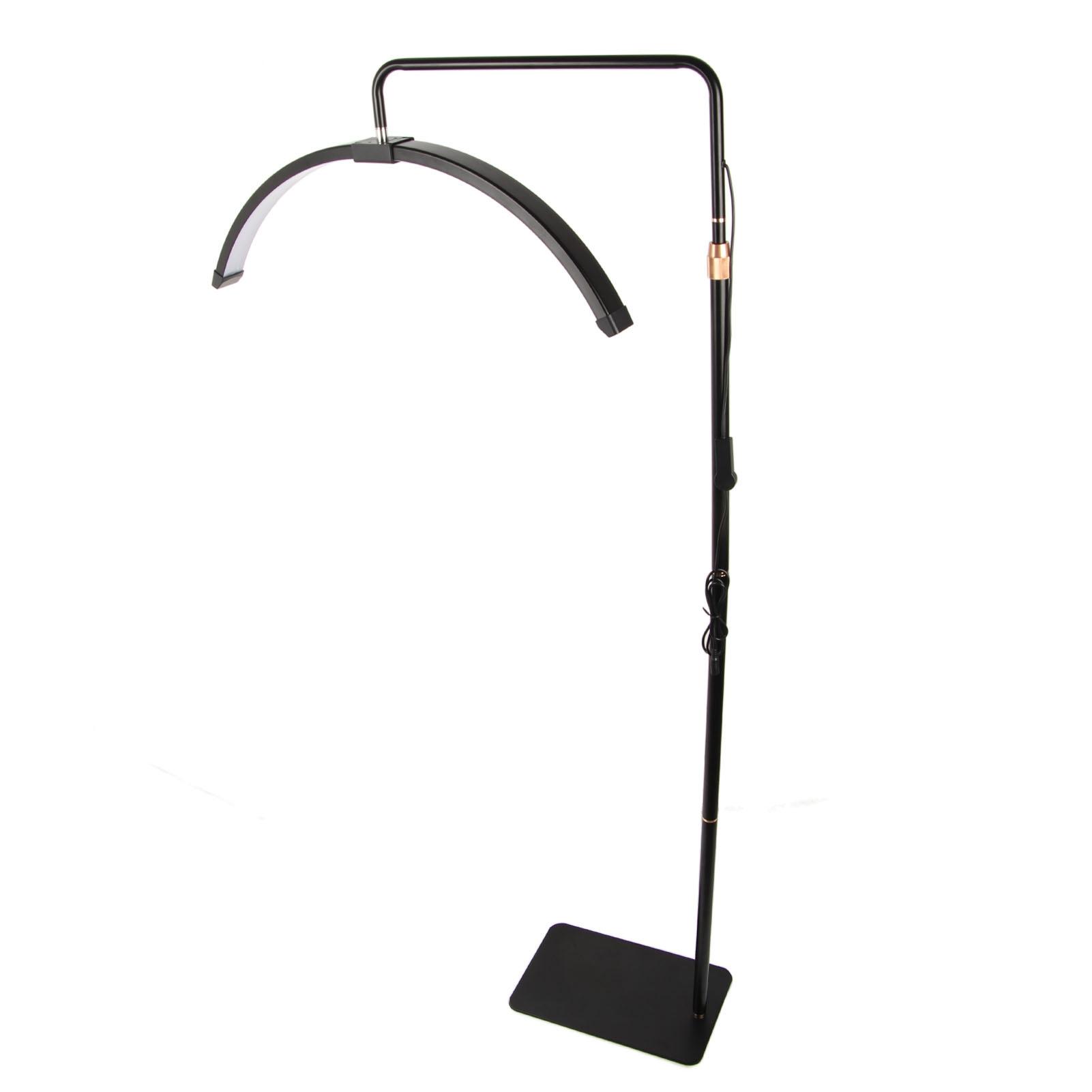 

27-дюймовая светодиодная лампа для татуажа бровей с эффектом полумесяца 3200–5600 К с регулировкой высоты и яркостью UK Plug