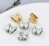 1pc Alphabet Bead Polished Design Mini 3D Bubble 26 Letter Charm for DIY Necklace Bracelet Jewelry Making