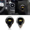 Zjyr1 for Chevrolet SILVERADO AVEO Cavalier Corvette Cobalt CAPTIVA SPARK TRAX CRUZE MALIBU Skull Car Start Stop Engine Cover Sticker