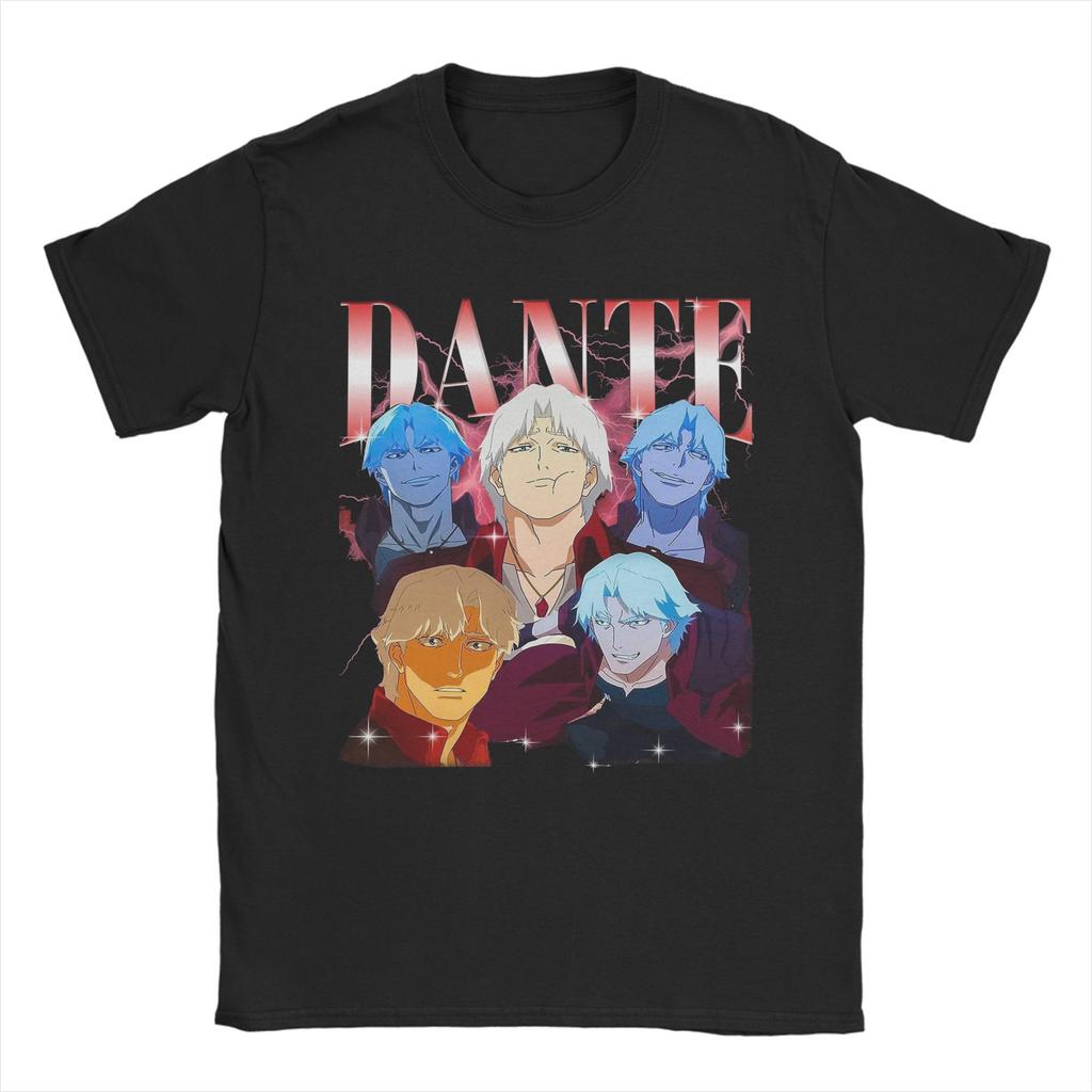 Virgil Devil May Cry DMC3 T Shirts for Men Cotton Vintage T-Shirts Round Collar  Tees Short Sleeve Clothing Gift