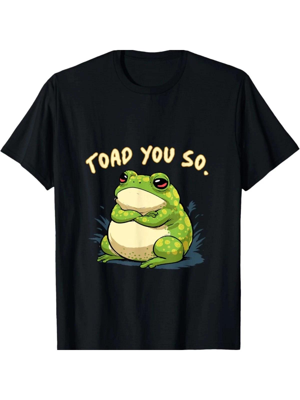 

Men S Funny Toad You So Frog Graphic T shirt - Crew Neck Tee with Green Frog 2XL