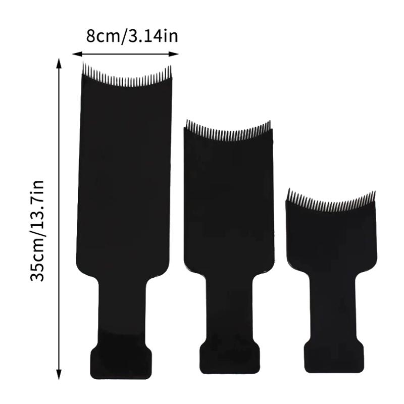 Professional Salon Hair Dyeing Board Highlight Plate Coloring Brush Comb Swatch Board Barber Hairdresser Styling Tools