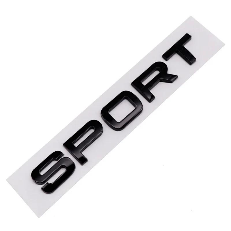 3D ABS SPORT Letters Emblem Car Rear Trunk Badge For Discovery Evoque L494 L320 Sport Sticker Accessories