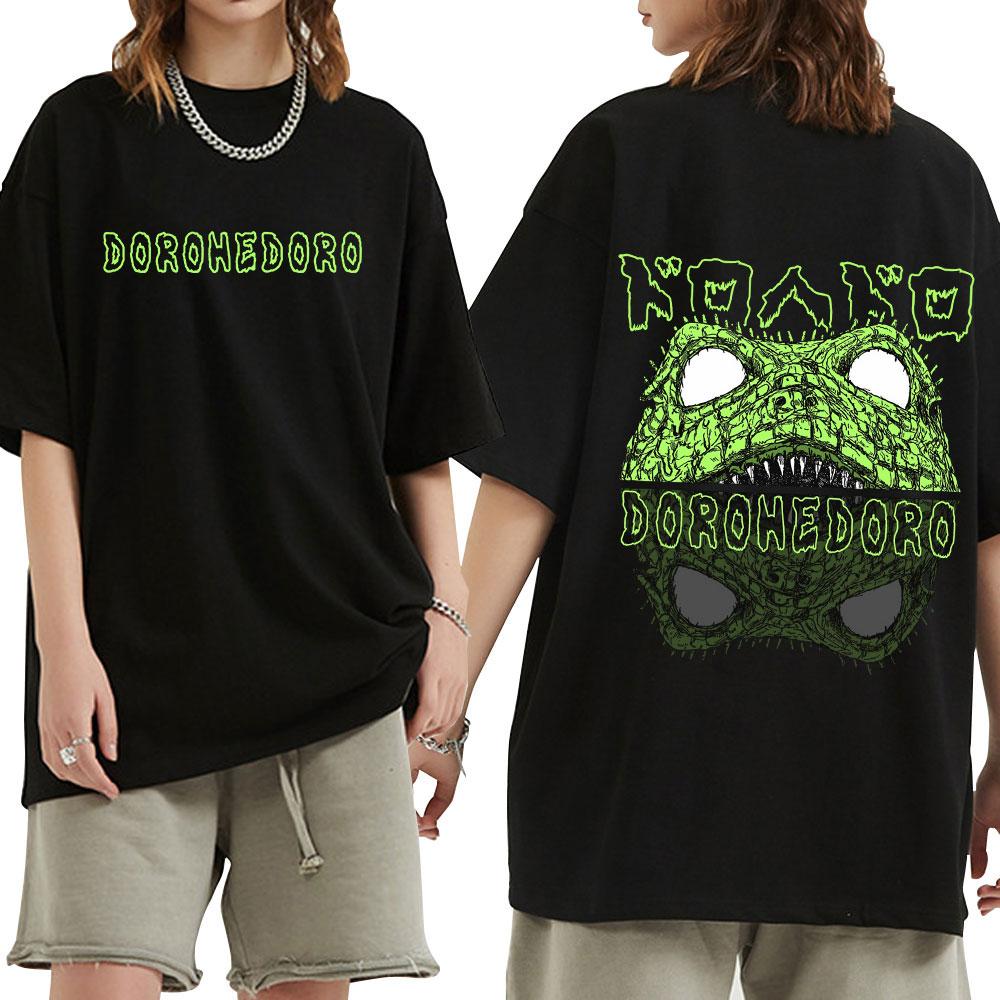 Anime Dorohedoro Kaiman T Shirt Gothic Manga Graphic Print T Shirts Men's Fashion Casual Cotton Oversized T-shirt Streetwear