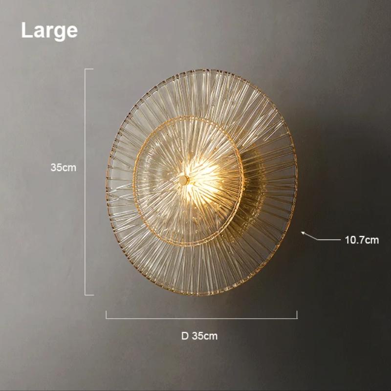 Modern Simple LED Glass Wall Lamp Living Room Background Wall Corridor Bedroom Bedside Decorative Lighting