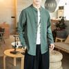 Men Cotton Linen Jackets Autumn Retro Chinese Style Kimono Cardigan