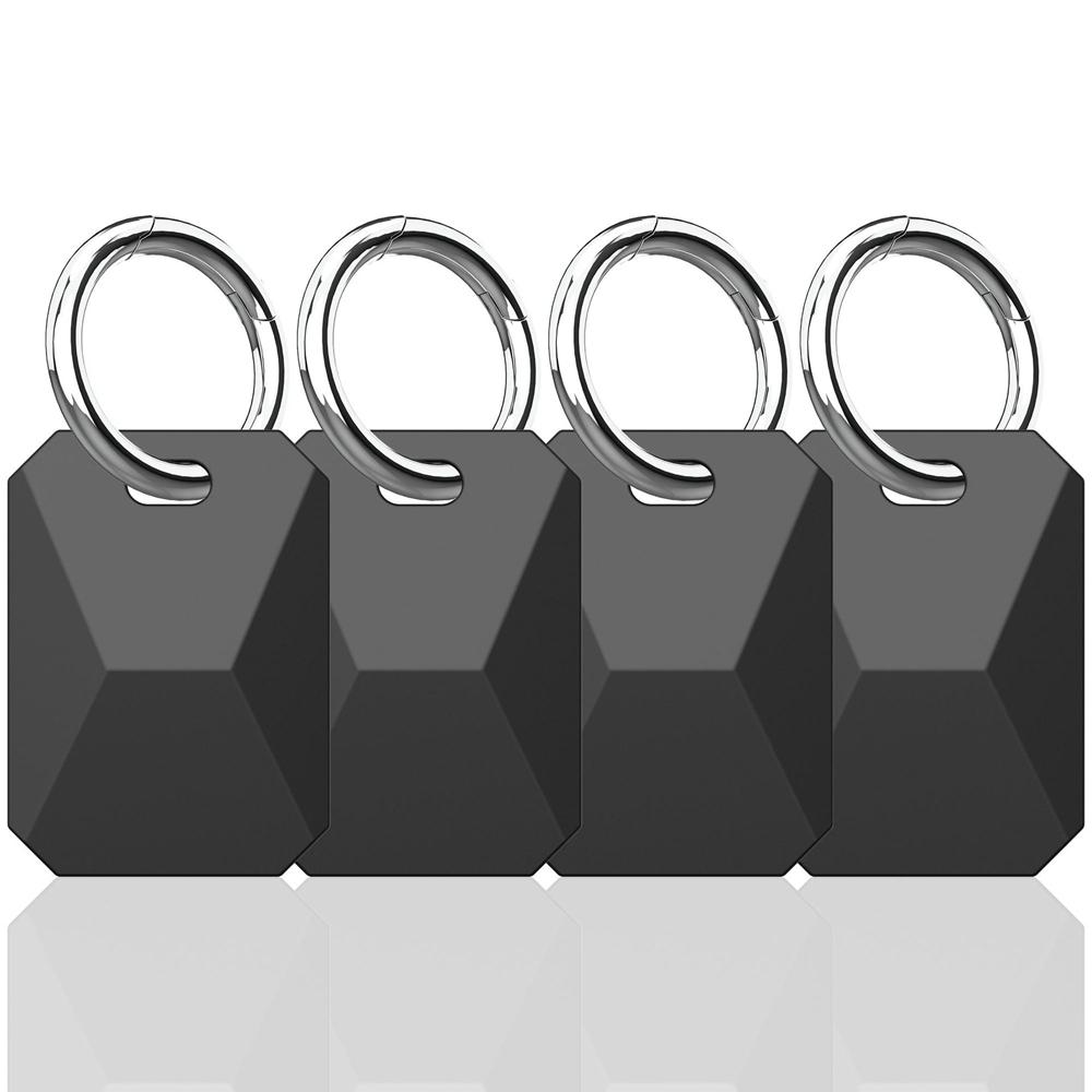 Soft Silicone Protective Case Shockproof Tracker Cover Anti Lost Keychain for AirTag Hold for Keys Suitcases & Bags