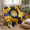 Colombia Football Printed Flannel Blanket Skin Friendly Warm Decorative Throw for Indoor Couch Bed Daily Use