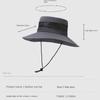 Fashion Trendy Bucket Hat Anti-Sun Anti-UV Fishing Cap Breathable Adjustable Beach Hat Gift
