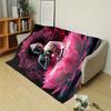Buddha Lotus Flannel Blanket Glowing Pink Sacred Buddha Art Soft Warm Living Room Couch Wrap Serene Relaxing Decor Certified
