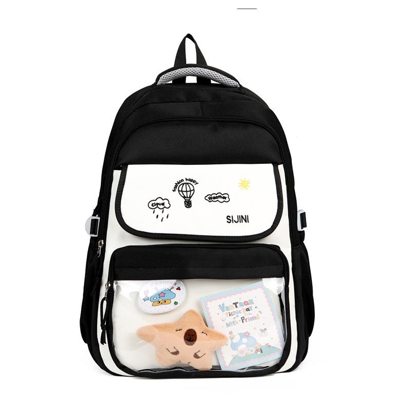 Zaino Scolastico Zaino scolastico di alto valore Zaino per il dolore di una studentessa di scuola media Zaino carino per studentessa di scuola elementare coreana Zaino alla moda di grande capacità h