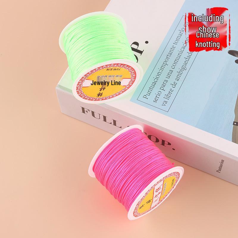 Boting Jade No. 72 0.8mm Nylon Thread for DIY Braided Cord Bracelet Weaving and Pendant Making.