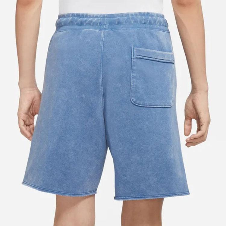 Nike Alphabet Logo Straight-Leg Casual Shorts Men Bottoms Blue DV3315-410