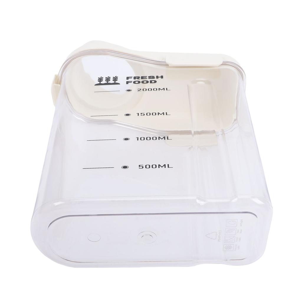 Rice Storage Container Plastic  tight Cereal Dispenser with Pou  Spout Measu  Cup for Cereals Flour Beans