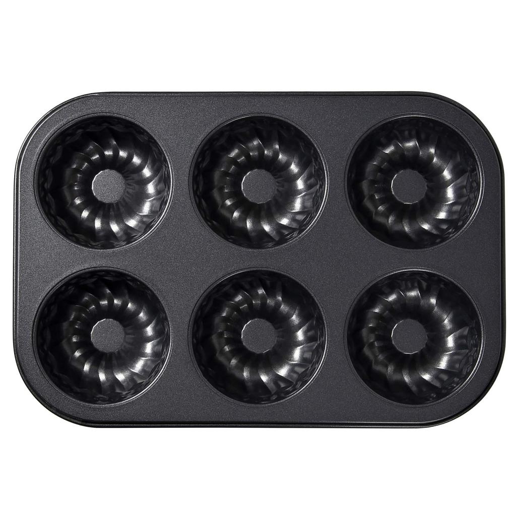 Silicone-coated Kugelhopf Baking Sheet with 6 Mini Kugelhopf Molds