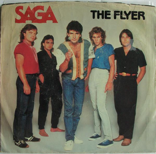 7-дюймовая пластинка SAGA The Flyer 3704178PROMO Портрет 1983 США Танцевальная Электроника Б/у