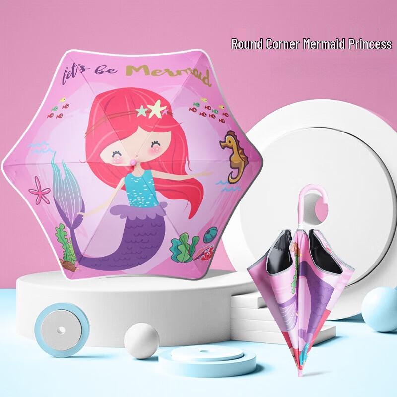 Children s Mermaid Princess UV Protection Umbrella