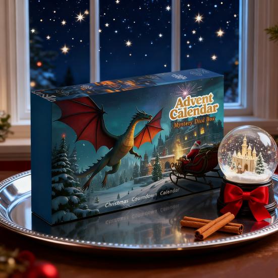 2025 DND Dice Advent Calendar 24 Days Educational RPG Game Sacred Box Unique Gift for Dungeons And Dragons Fans