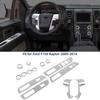 14pcs Full Interior Decoration Trim Kit Dash Cover Bezel for Ford F150 2013 2014