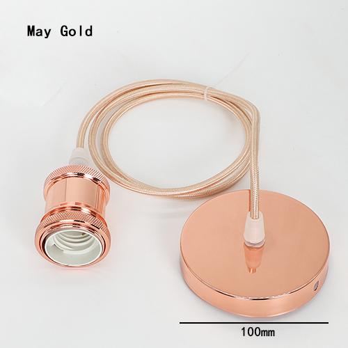 Edison Retro Aluminium Lampenfassung Hängedraht E27 Munddrehlampe Zubehör DIY Imitation Kupfer Schalterleiste Lampenfassung