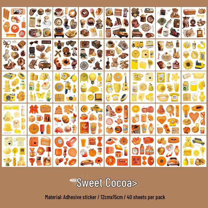 Zaomao Gravity Series Sticker Book - Korean Style Journaling & Waterproof Decorative Stickers for Suitcases.