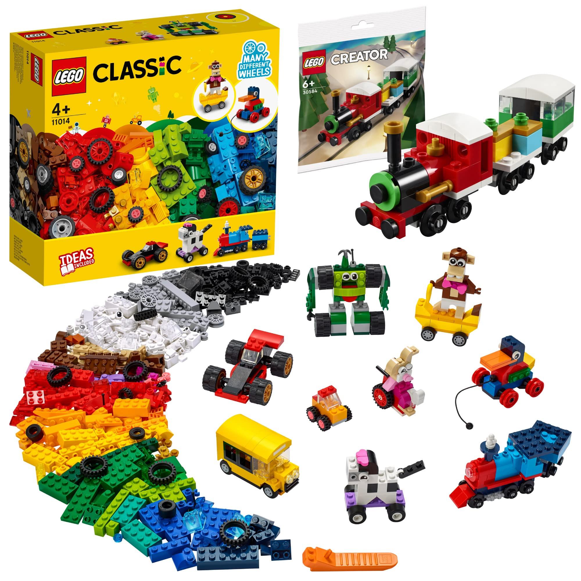 

LEGO В комплект входят детали Classic Idea 11014 LEGO Creator Winter Train [Преимущества производителя] Wheel + Mini Set