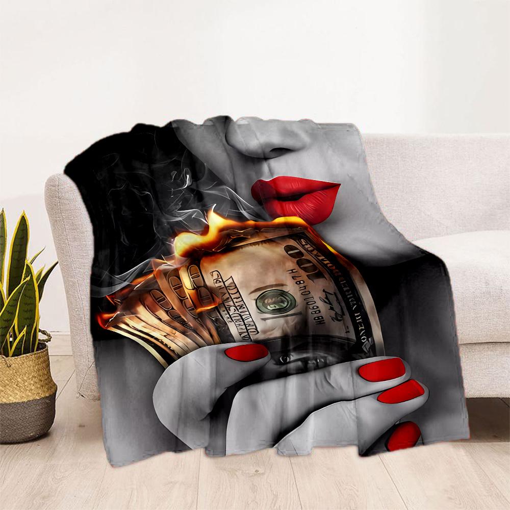 Lips Blanket Soft & Cozy Suitable for Office Chair Bedding Office All-Season Use Warmthful Decor Ideal Gift for Friends Family Couples Picnic