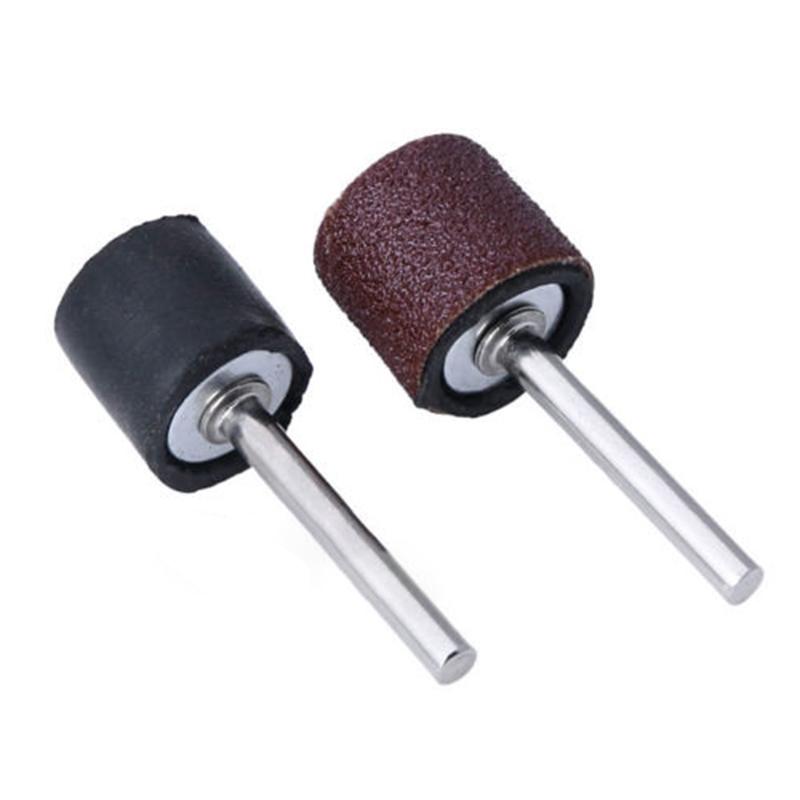 Grinding Sanding Bands 80Grit Drum Sleeves W/ 2 Mandrels Rotary Tool Abrasive Uk