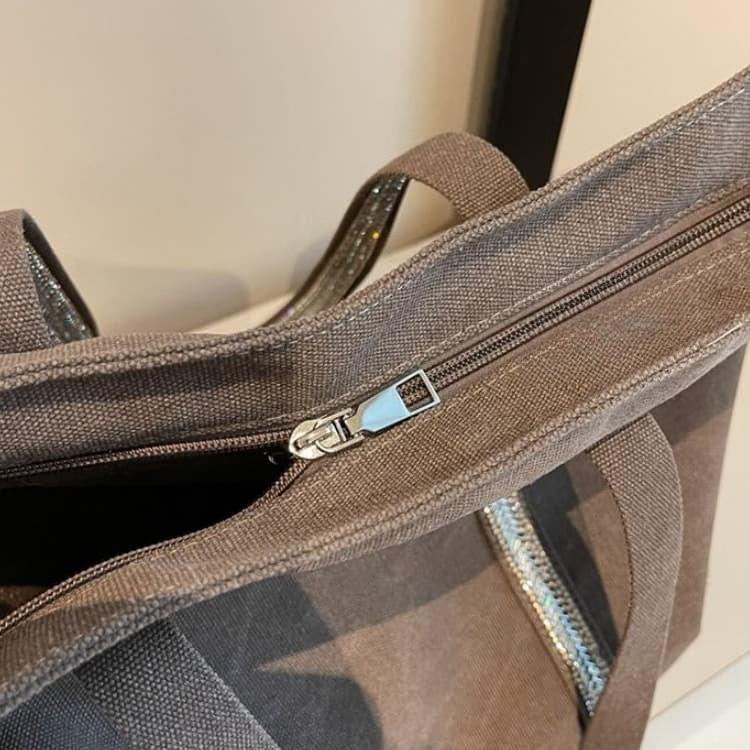 Bolsa de ombro feminina de grande capacidade