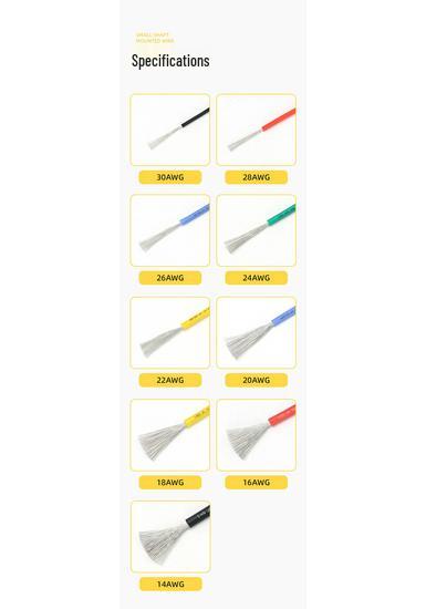 High-Temperature Resistant Silicone Wire for Lithium Battery Connections (14-30 AWG)
