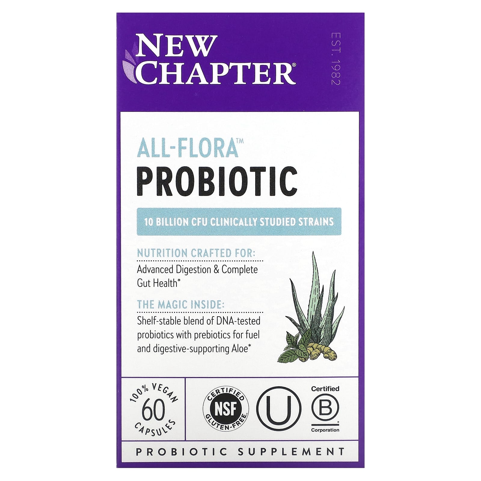 

All-Flora Probiotic, 10 Billion CFU, 60 Veggie Caps