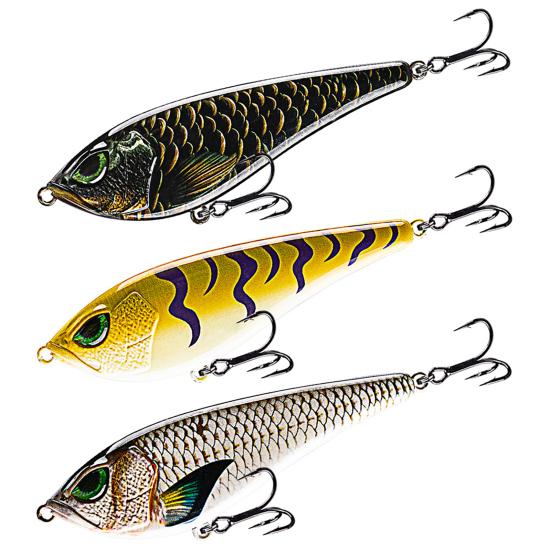 Fishing Bait with Treble Hook 3D Eyes Realistic Looking Bright Colors Natural Swimming Posture Hard Bait Artificial Lure