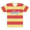 USA Baseball (Getragen von Kevin) 'Hot Rod' Film Gestreiftes T-Shirt Retro Lässig für Frühling/Sommer Kurzarm Vielseitiges T-Shirt
