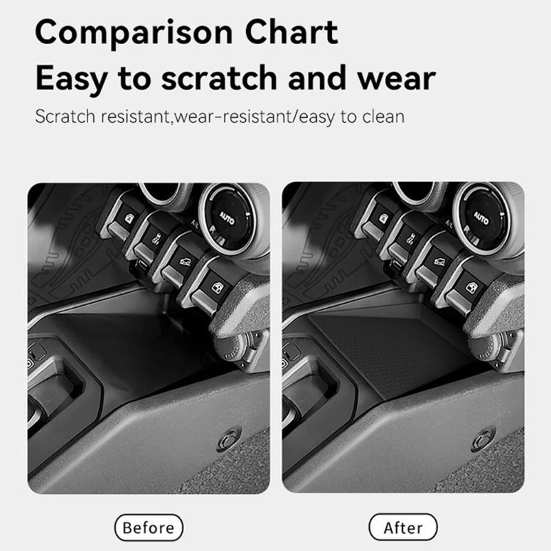 Instalare Rapidă Tavă de Depozitare din Silicon Organizatoare Consola Centrală Design Anti-Alunecare Organizatoare Interioare Auto pentru Vehicul Jimny