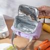 1PC-hand-held lunch bag portable picnic bag outdoor insulation bag aluminum lunch bag lunch bag