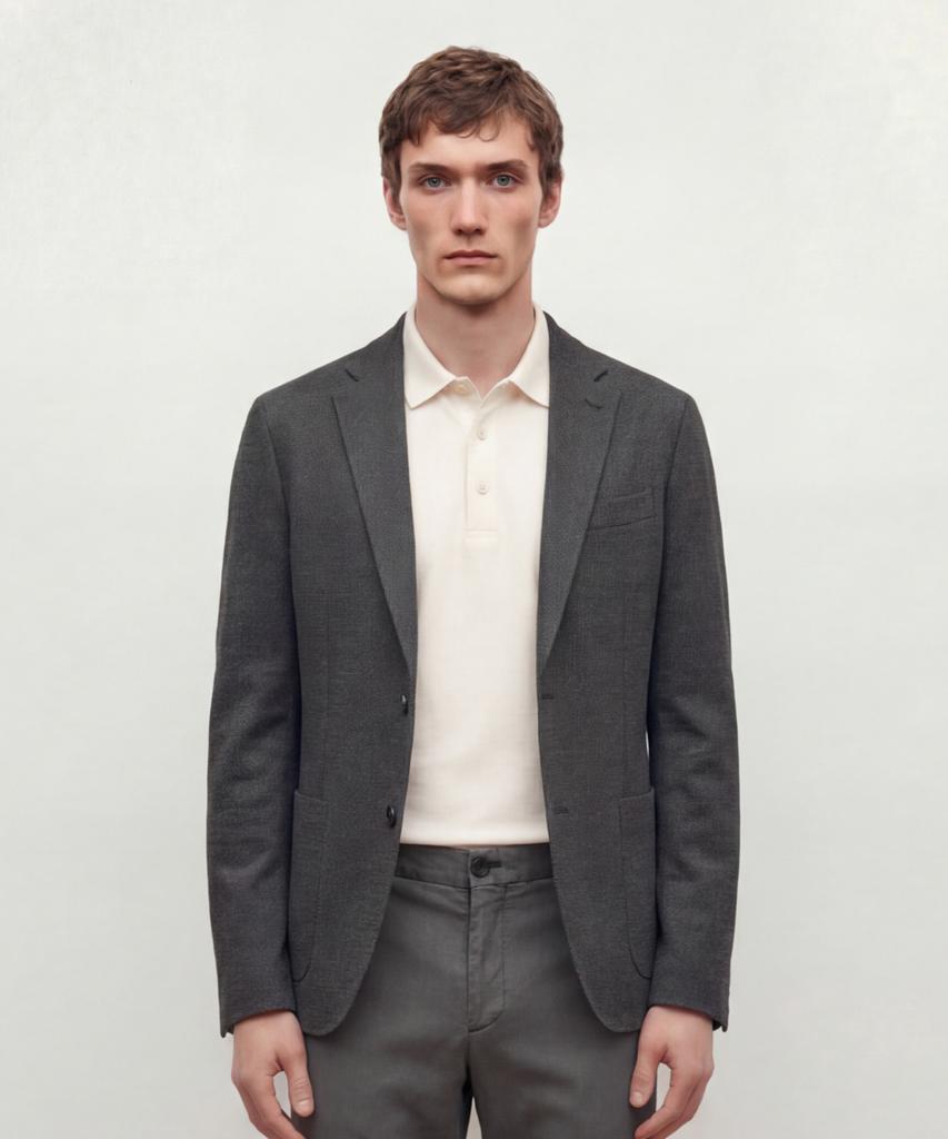 Jillstuart Newyork Men Micro Texture Summer Jacket - Grey (Jnja6B403G2)