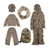 5 Teile/satz Ghillie Anzug mit Jacke Hosen Kapuze Girlande Tragen Tasche 3D Camouflage Jagd Bekleidung Jugend Erwachsene Woodland Kleidung