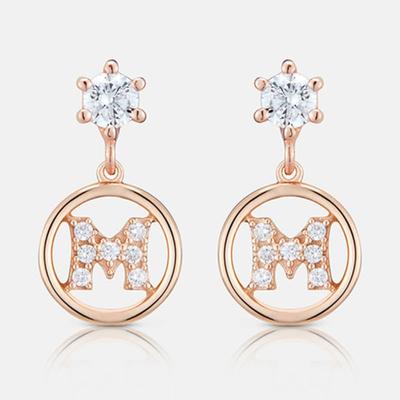 METROCITY JEWELRY Tuberare Rose Silver Earrings A201SE9005RPA