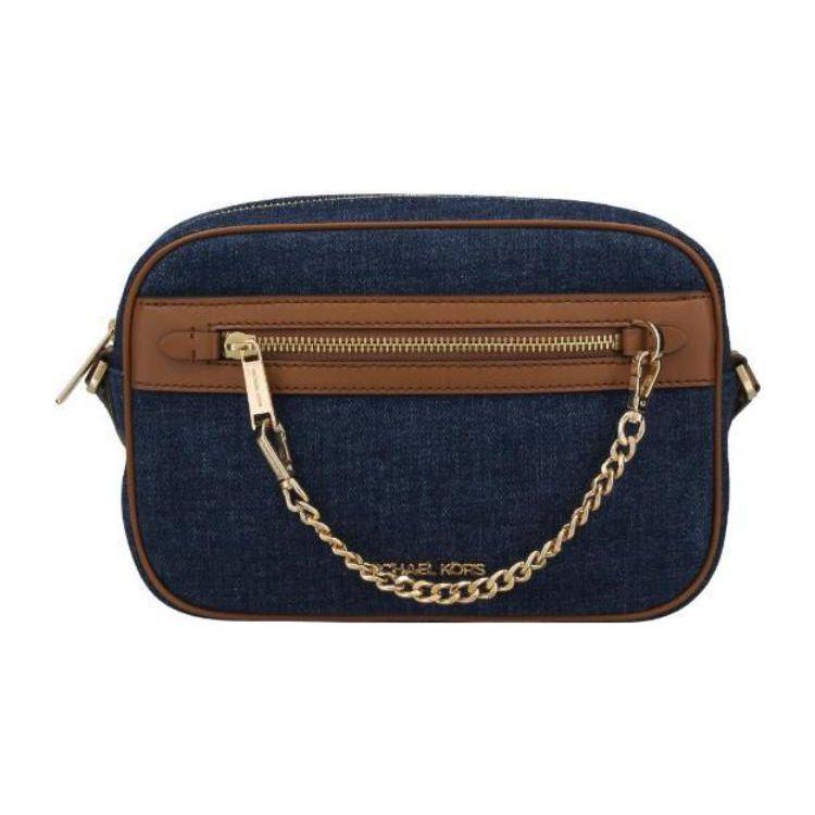 

Michael Kors Adjustable Strap Zipper Closure Denim And Leather Crossbody Bag Women Bags 35F2GTTC9C-INDIGO Basic Set (Bag+Dust Bag)