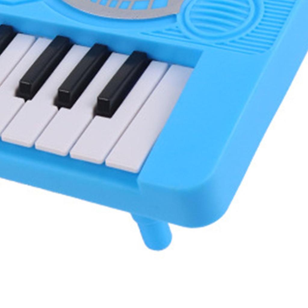 Walfront Electronic Piano Toy, 2 Modes, 37 Keys, Multi-Sound Effects, Kids Keyboard Piano, Blue