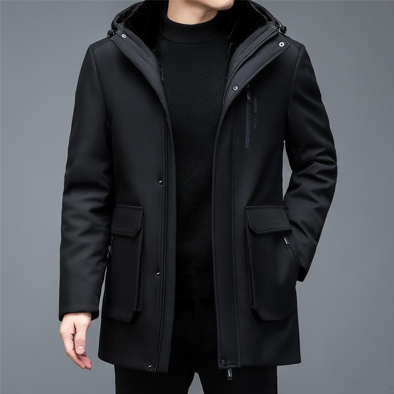 

Новое цельное мужское пальто из меха 170/M