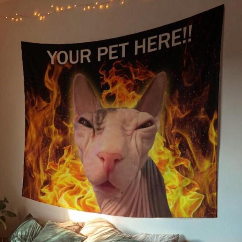 Customized fun pet wall coverings tapestry 75x100 чёрный