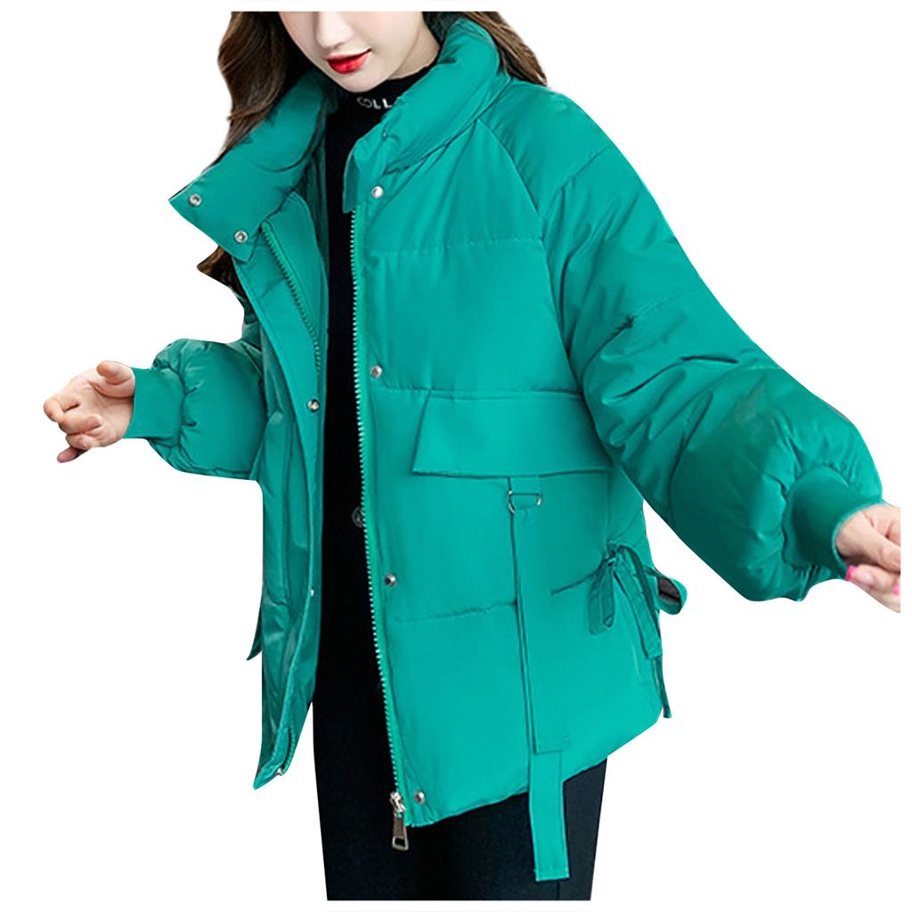 Women's Fashion  And Winter Stand-Up Collar Loose Thickened Cotton Jacket Down Cotton Jacket