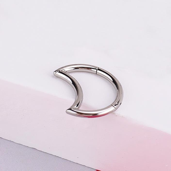 Heart Pearl Nose Rings Pointed Cone Love Lip Pierced Horseshoe Ring Skull Butterfly Nose Septum Piercing Earrings Tragus Jewelry