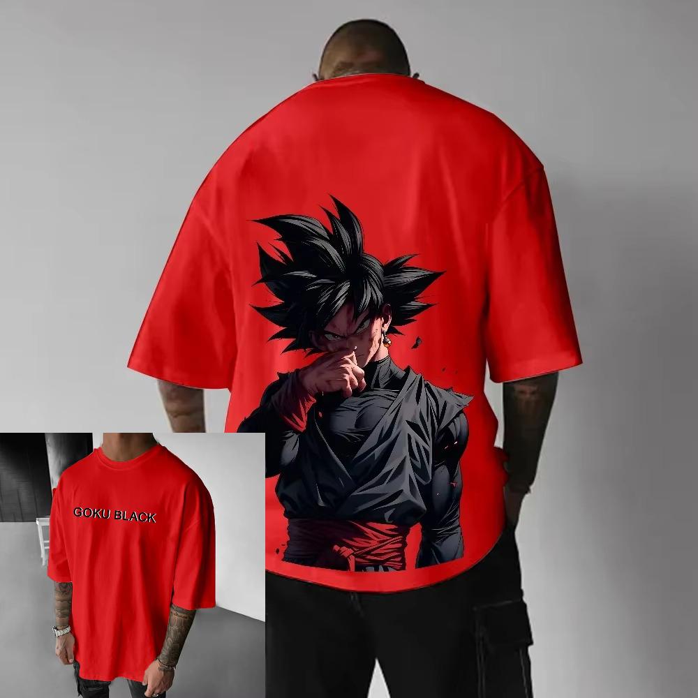 

Mens Tshirt Dragon Ball Anime Harajuku Summer Y2k Clothes Women Cotton Oversized Short Sleeves Tee Casual Top Streetwear Brand S