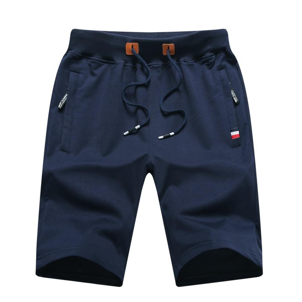 Mannen Running Sport Shorts Casual Zomer Taille Elasticiteit Effen Kleur Shorts Heren Plus Size Bodems