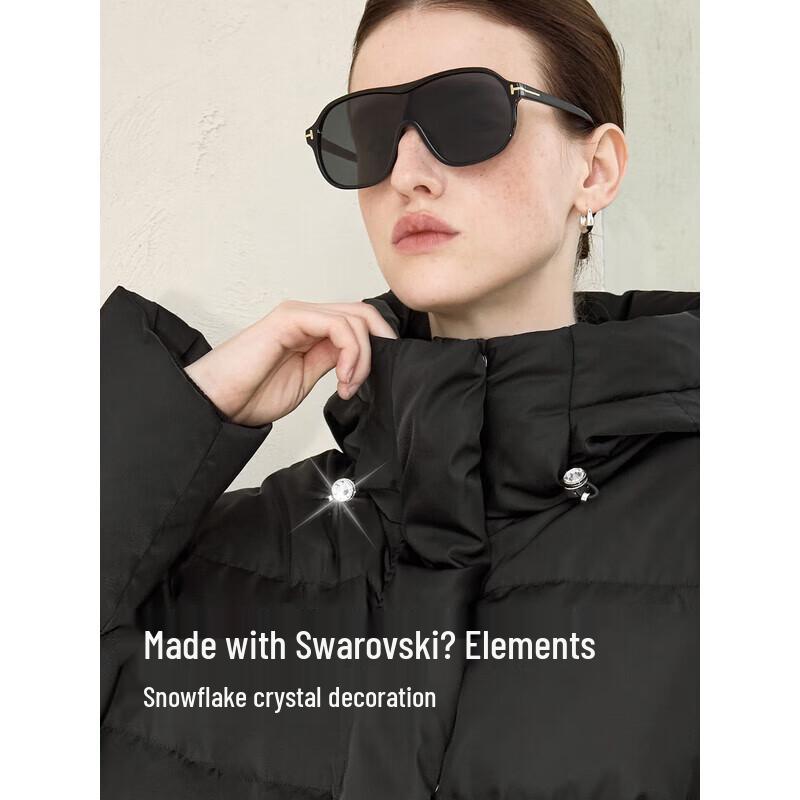 Bingjie Women's Hooded Goose Down Puffer Jacket J5400DN30