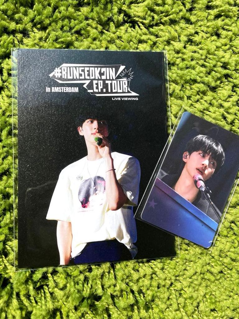 [USED] BTS Jin Korean Trading Card Live Viewing Amsterdam Bonus