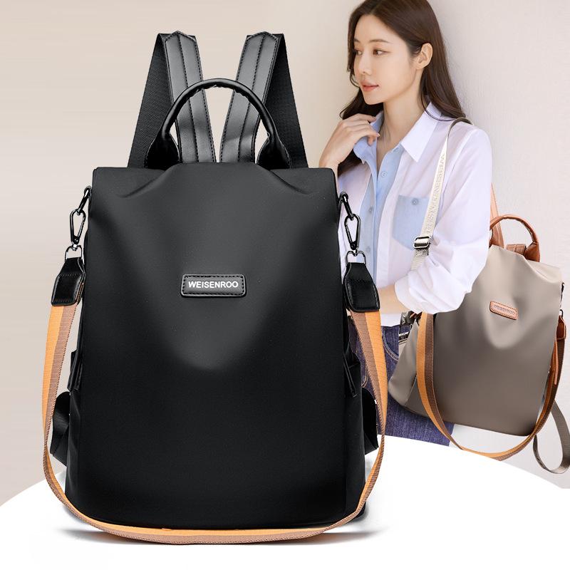Women's High-End Casual Oxford Cloth Travel Backpack - Large Capacity, Versatile Design